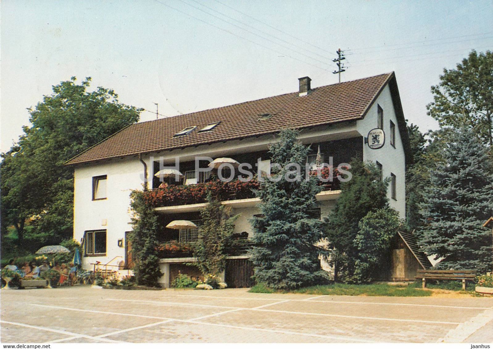 Pension Keim - pension house - 1985 - Germany - used - JH Postcards