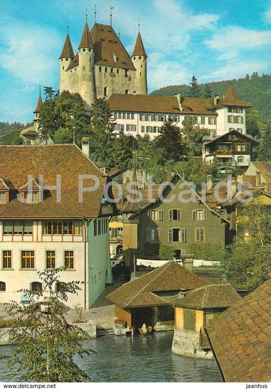 Thoune - Thun - castle - 4438 - 1981 - Switzerland - used - JH Postcards