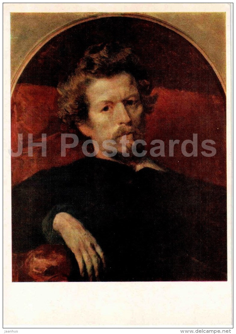 painting by K. Bryullov - Self-Portrait , 1848 - man - Russian art - 1983 - Russia USSR - unused - JH Postcards