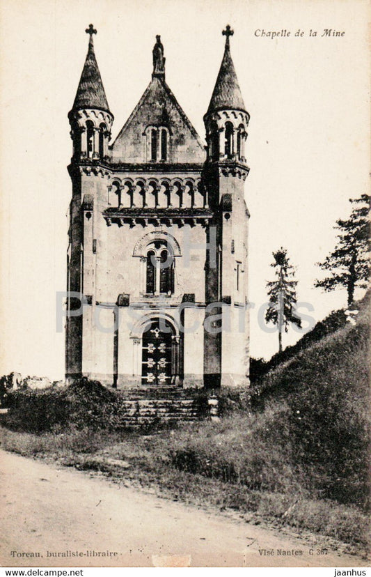Chapelle de la Mine - old postcard - France - unused - JH Postcards