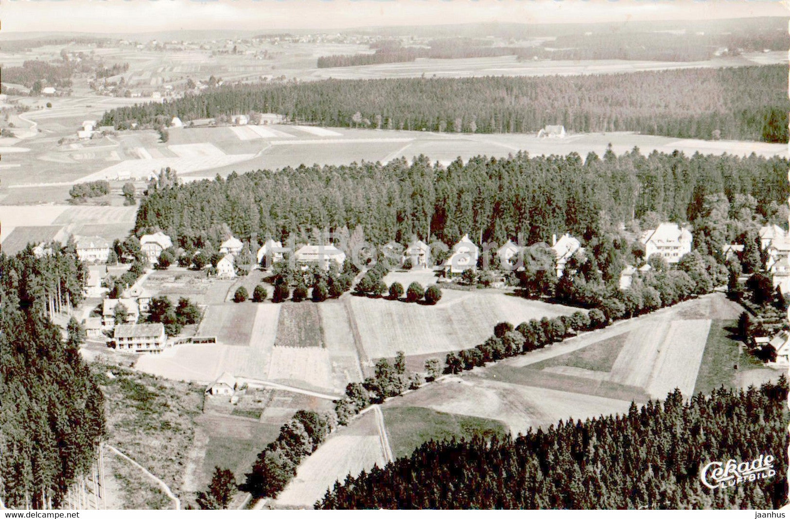 Konigsfeld - Schwarzwald 763 m - old postcard - 1950s - Germany - used - JH Postcards