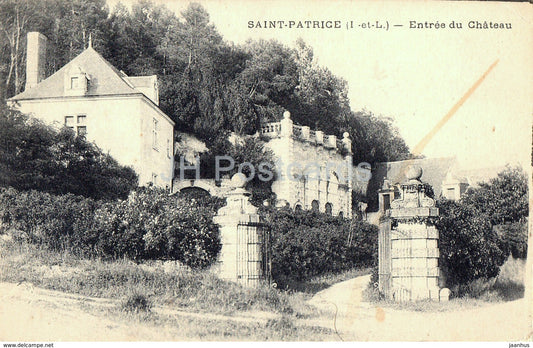 Saint Patrice - Entree du Chateau - castle - old postcard - 1915 - France - used - JH Postcards