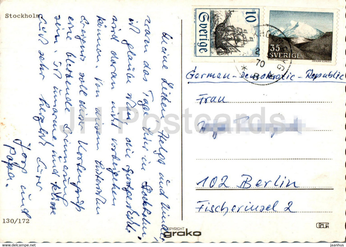 Stockholm - Multiview - 130/72 - Schweden - gebraucht