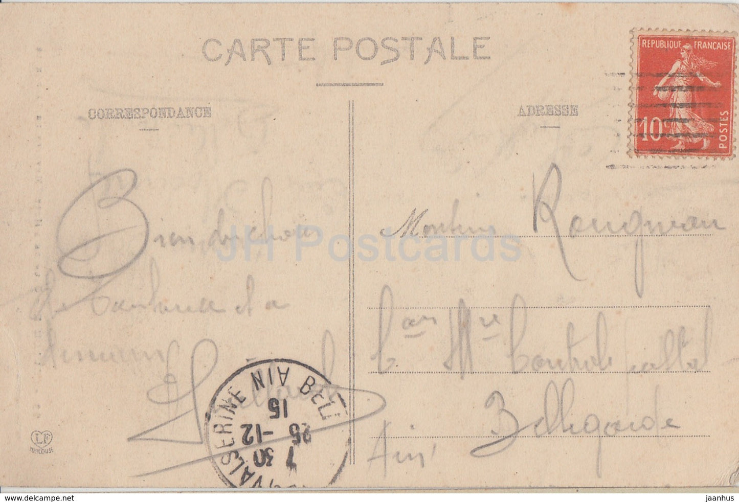Toulouse - Cour de l'Hotel Meynier Lasbordes - hotel - 23 - old postcard - 1915 - France - used