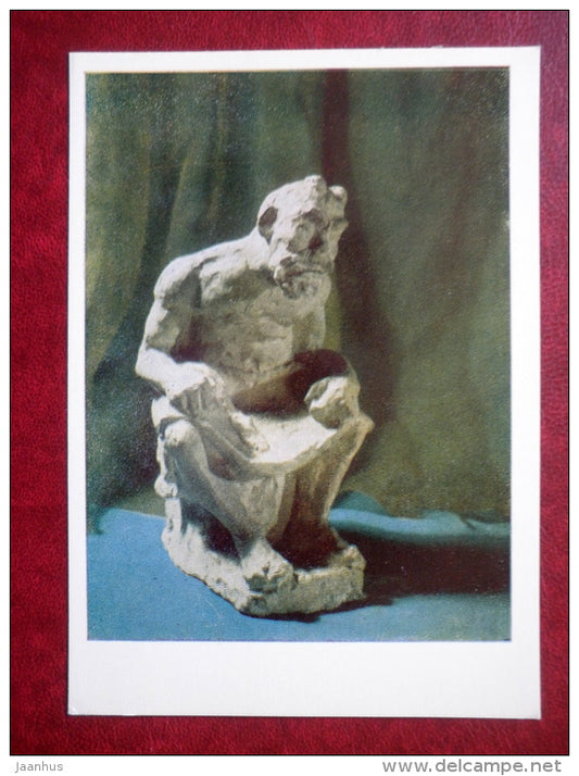 Devil as a Pensioner - Devils of the World - 1971 - Lithuania USSR - unused - JH Postcards