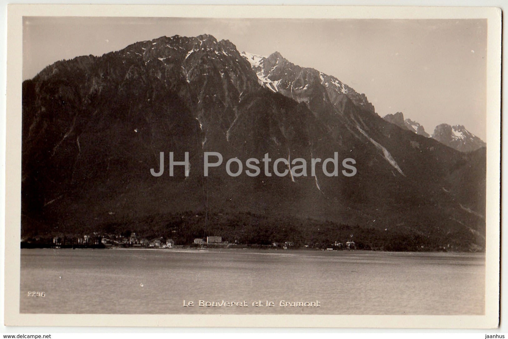 Le Bouveret et le Gramont - 2296 - Switzerland - old postcard - unused - JH Postcards