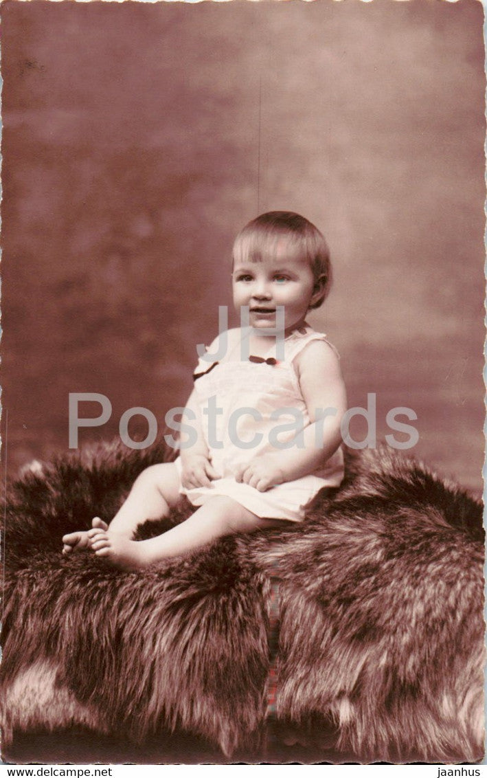 baby girl - Jos Maroldt - old postcard - France - unused - JH Postcards