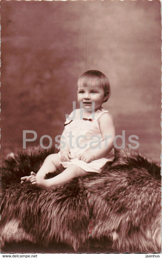 baby girl - Jos Maroldt - old postcard - France - unused - JH Postcards