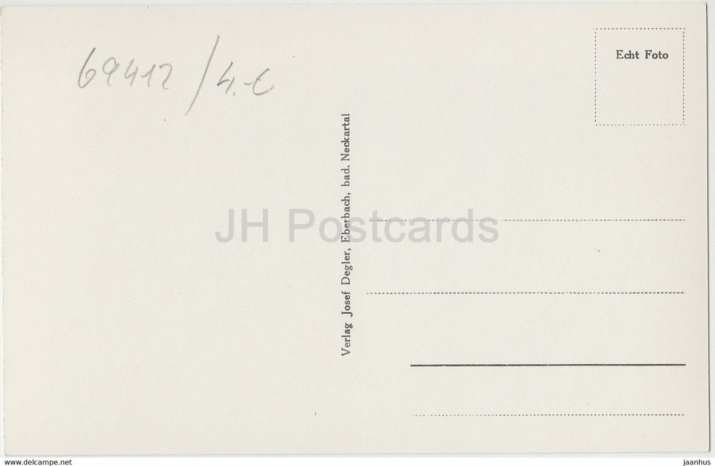 Eberbach am Fuß des Katzenbuckels - Deutschland - unbenutzt