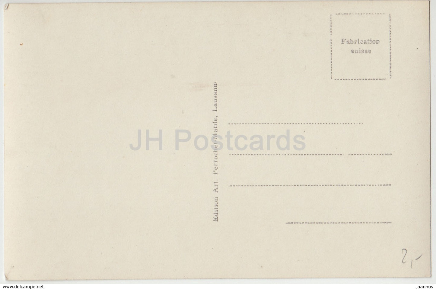 Le Bouveret et le Gramont - 2296 - Suisse - carte postale ancienne - inutilisée