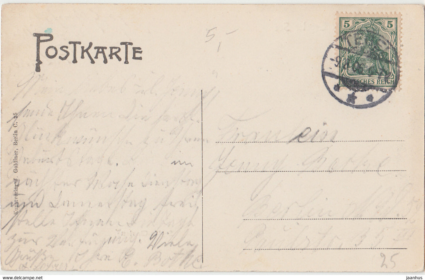 Gruss vom Tegeler See - steamer - boat - Sophie Charlotte - old postcard - 1906 - Germany - used