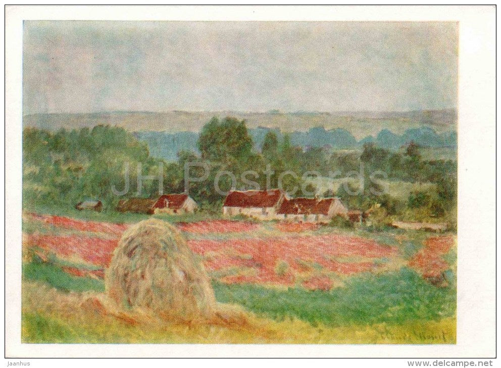 painting by Claude Monet - Haystack - french art - unused - JH Postcards