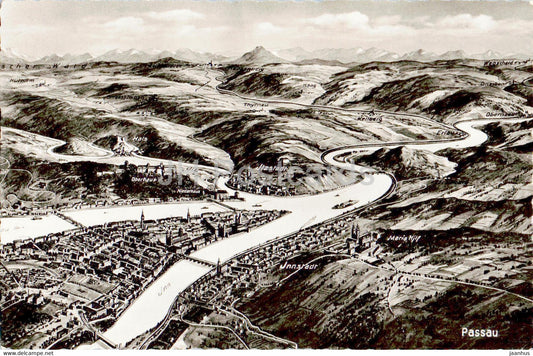 Passau - 20629 - old postcard - Germany - unused - JH Postcards