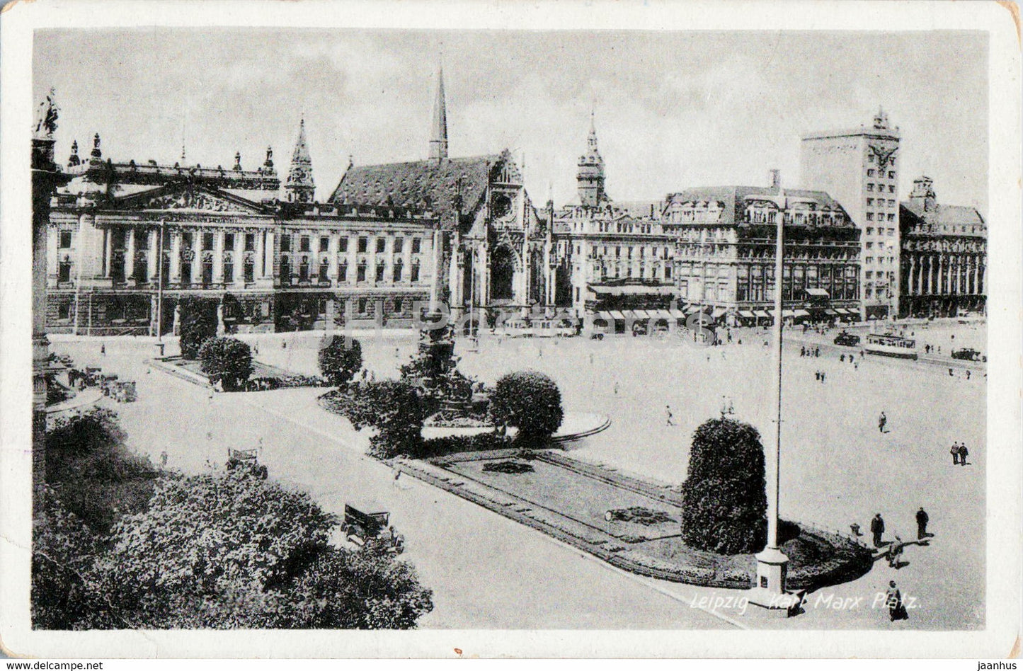 Leipzig - Karl Marx Platz - old postcard - Germany - unused - JH Postcards
