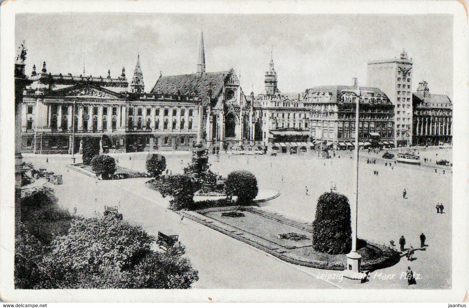 Leipzig - Karl Marx Platz - old postcard - Germany - unused - JH Postcards