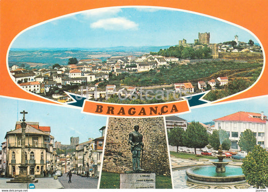 Braganca - multiview - Portugal - unused - JH Postcards