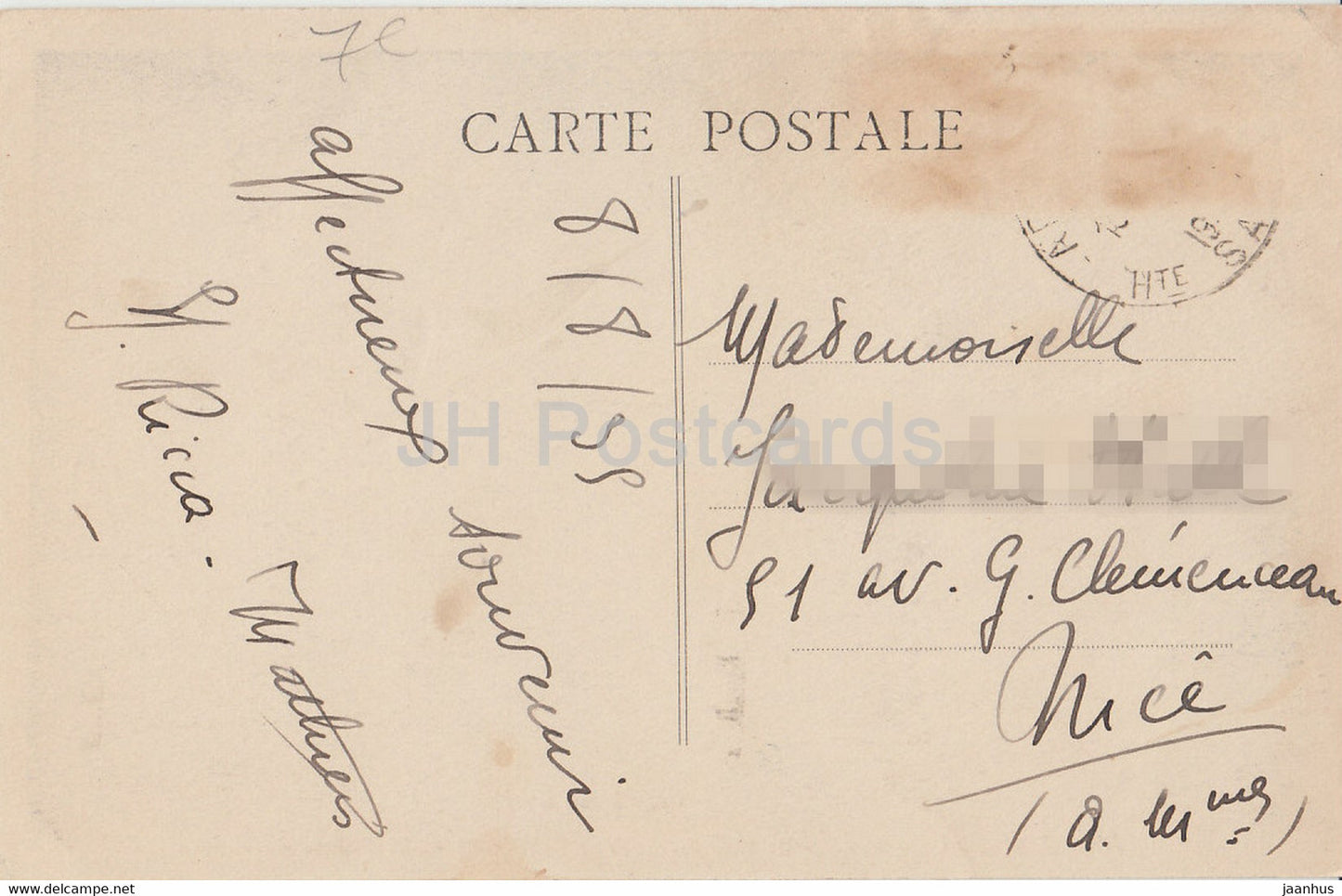 Abondance – 930 m – Vue generale et la Pointe de Fremo – alte Postkarte – 1930er Jahre – Frankreich – gebraucht