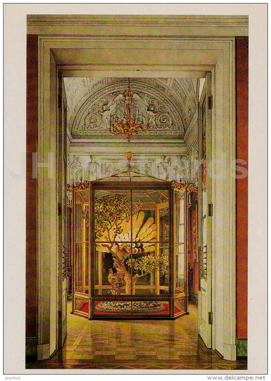 painting by K. Ukhtomsky - The large Hermitage . Central Portion of the East Gallery - 1986 - Russia USSR - unused - JH Postcards