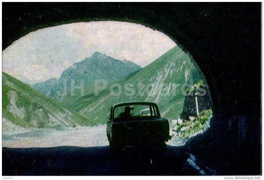 Cross Pass - The Georgian Military Road - 1968 - Georgia USSR - unused - JH Postcards