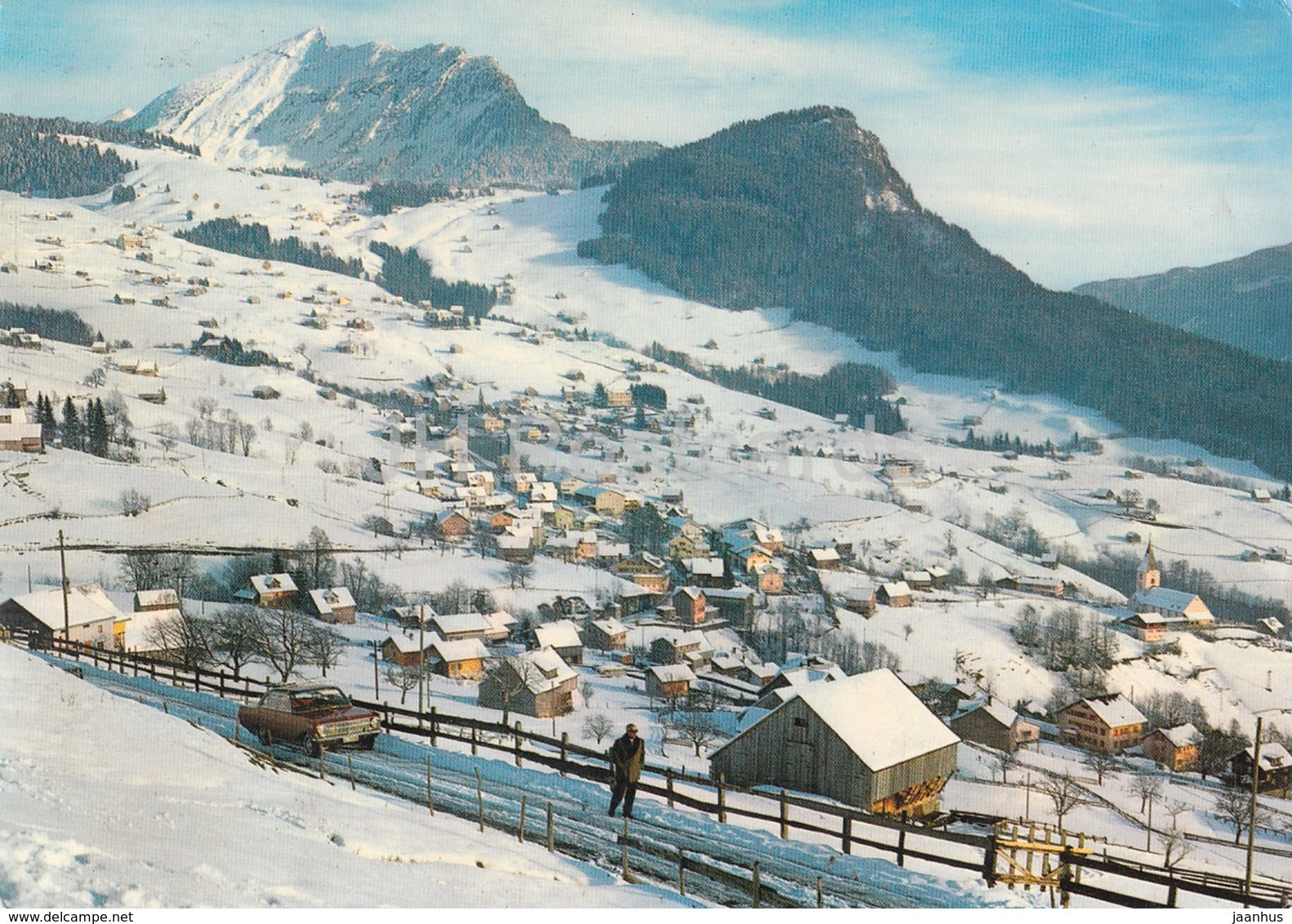 Kurort Amden mit Leistkamm - 3714 - 1968 - Switzerland - used - JH Postcards