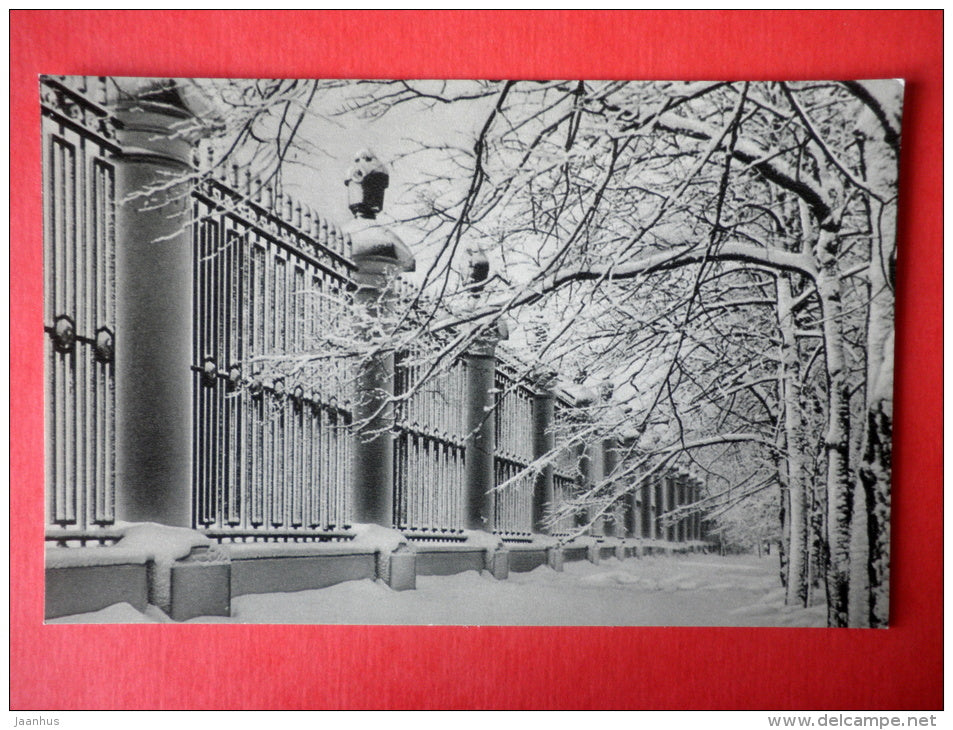In the Summer Gardens - Leningrad in Winter , St. Petersburg - 1968 - USSR Russia - unused - JH Postcards