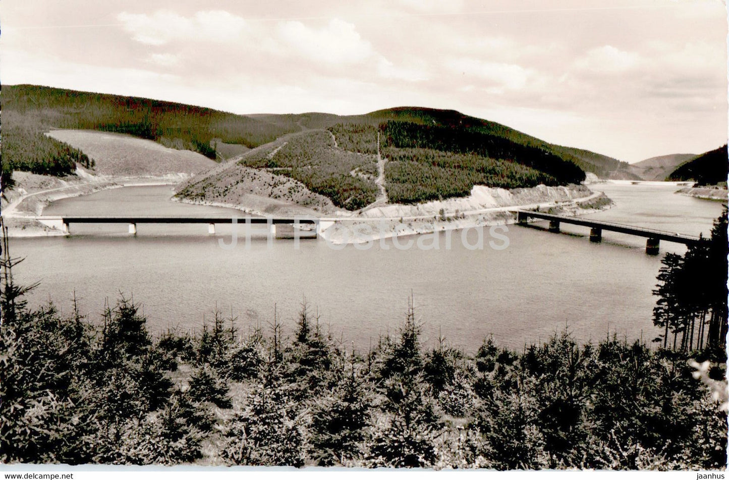 Okertalsperre im Harz - old postcard - Germany - unused - JH Postcards