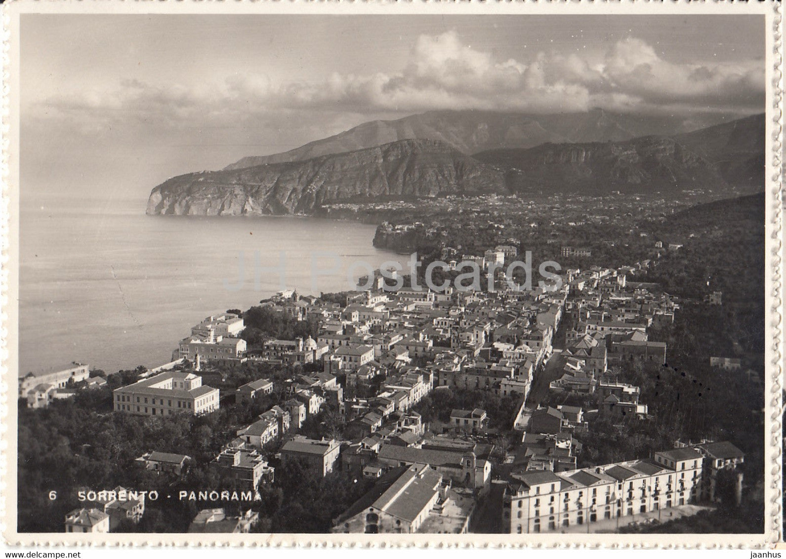 Sorrento - panorama - 8 - 1948 - old postcard - Italy - used - JH Postcards