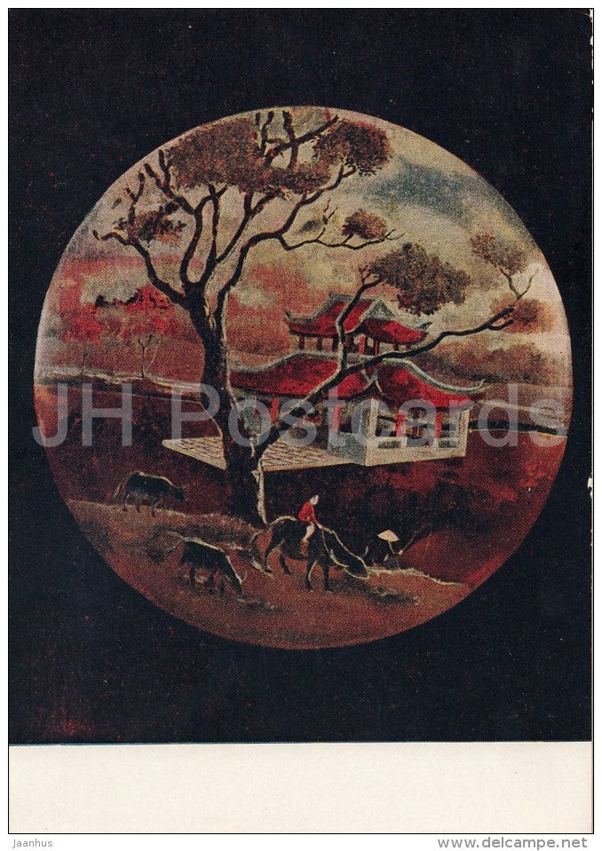 Box Cover - Vietnam - Vietnamese art - 1957 - Russia USSR - unused - JH Postcards