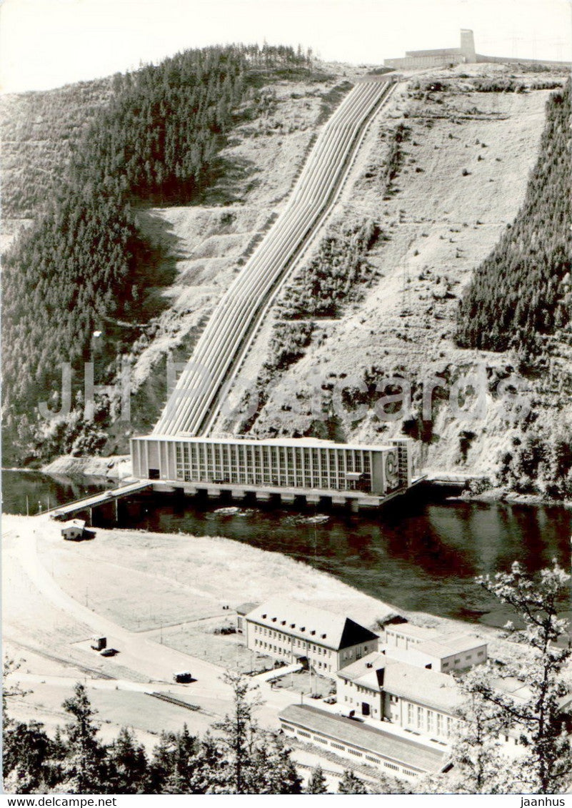 Pumpspeicherwerk Hohenwarte - old postcard - Germany DDR - used - JH Postcards