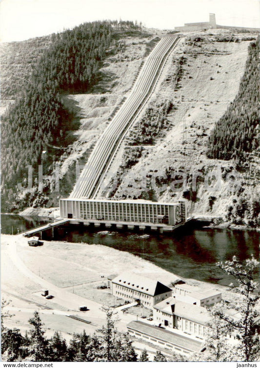 Pumpspeicherwerk Hohenwarte - old postcard - Germany DDR - used - JH Postcards