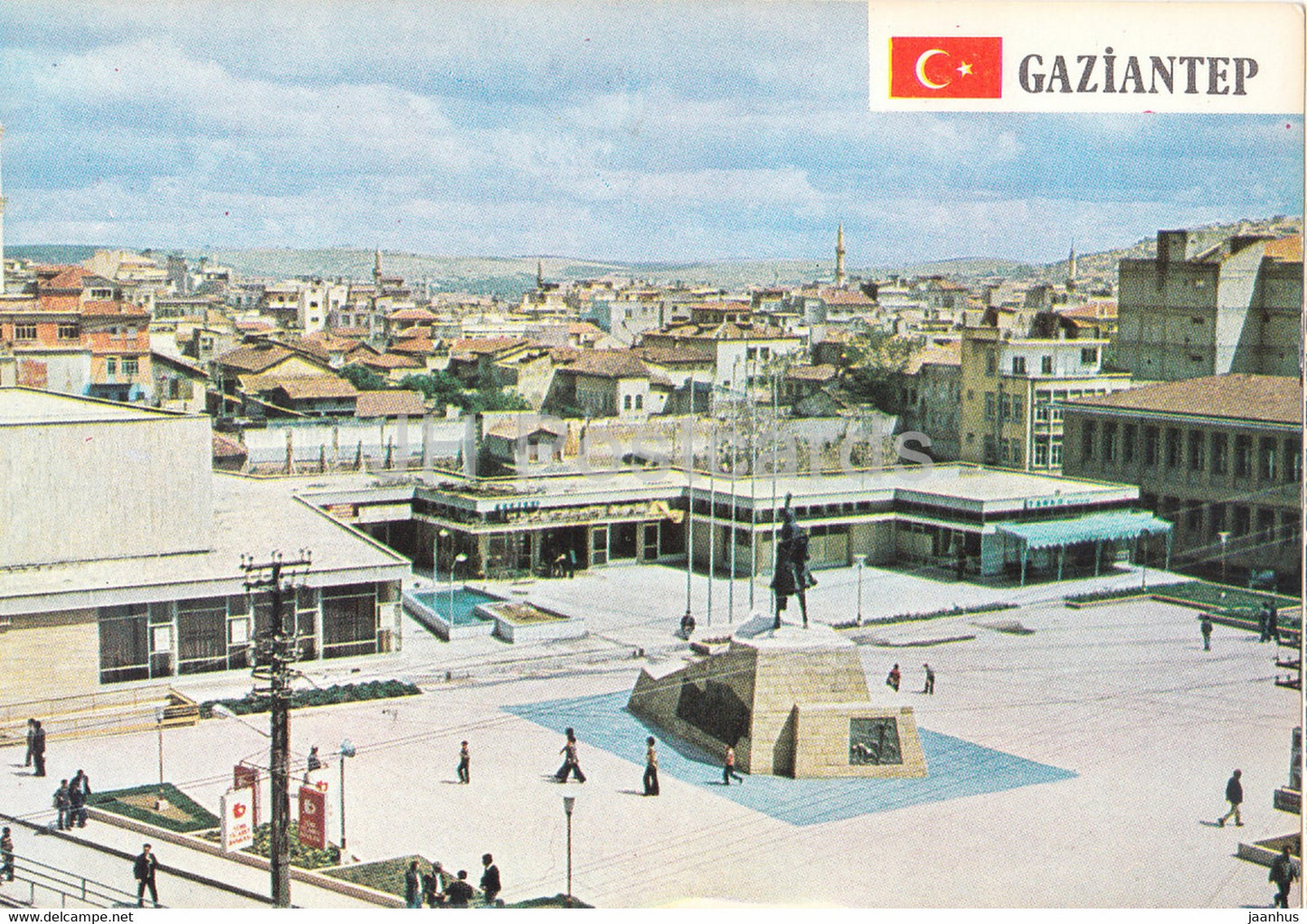 Gaziantep - monument - square - 1984 - Turkey - used - JH Postcards