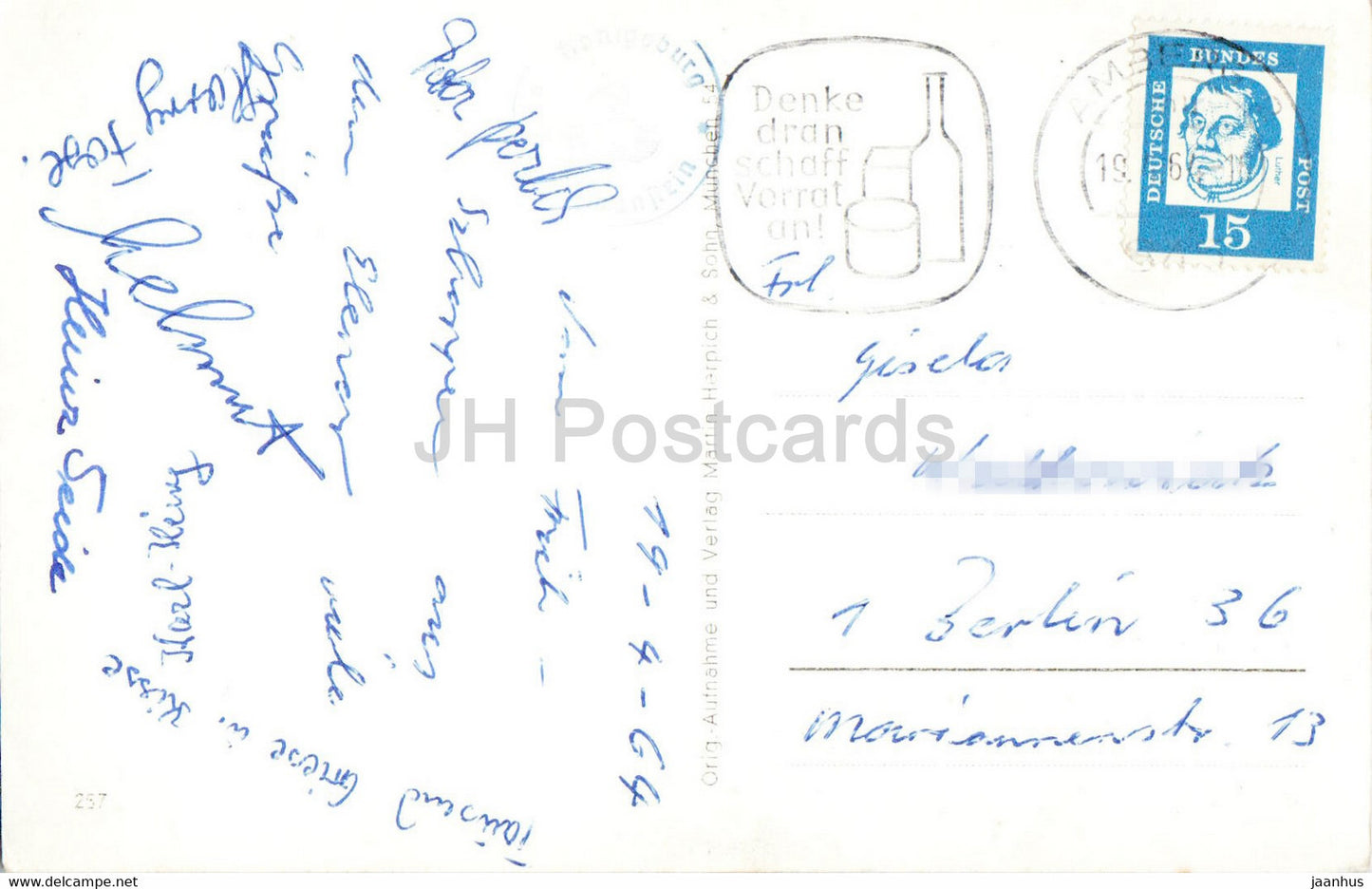 Konig Ludwig II und seine Schlosser - Neuschwanstein - Linderhof - Hochenschwangau - castle - 1964 - Germany - used