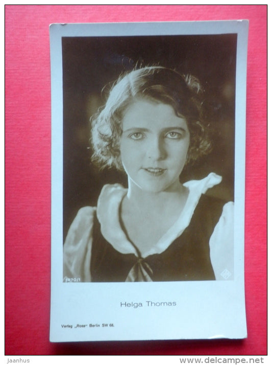 Helga Thomas - swedish movie actress - film - Ross Verlag - 1270/1 - old postcard - Germany - unused - JH Postcards