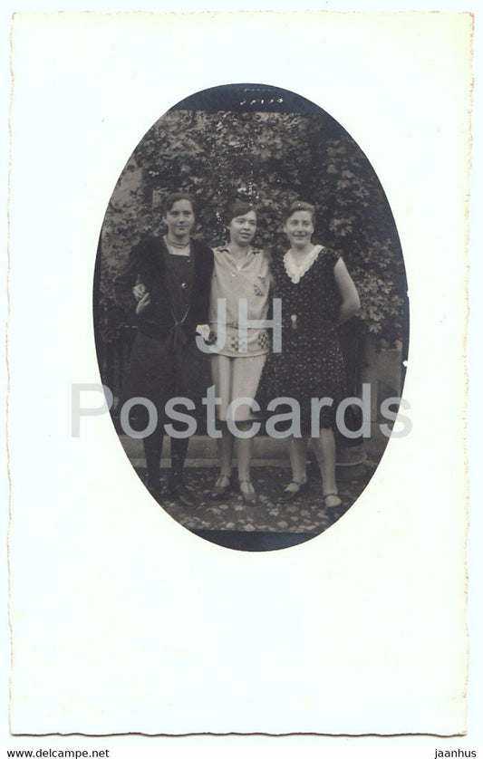 women - photo - old postcard - unused - JH Postcards