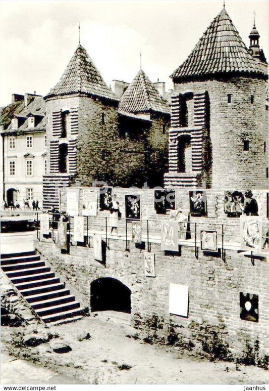 Warsaw - Warszawa - Barbakan odbudowana czecs fortyfikacji - Barbican rebuilt part of the fortifications Poland - unused - JH Postcards