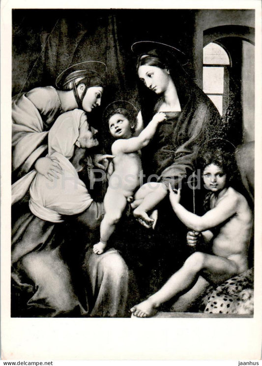 Firenze - Florence - Galleria Pitti - La Santa Famiglia detta dell'Impannata - Raffaello - 81 - Italy - unused - JH Postcards