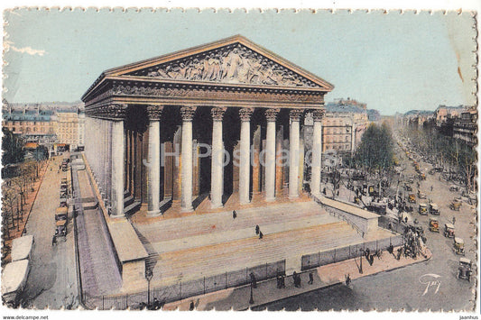 Paris - La Madeleine - Church - 14 - old postcard - 1932 - France - used - JH Postcards