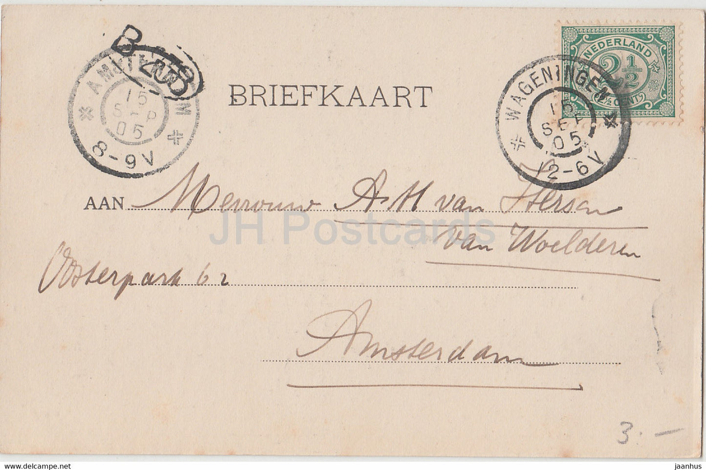 Wageningen - Holleweg - 918 - old postcard - 1905 - Netherlands - used