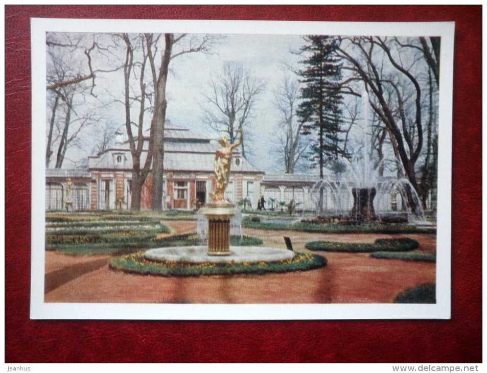 Southern facade of Monplaisir - Petrodvorets  - 1961 - Russia USSR - unused - JH Postcards