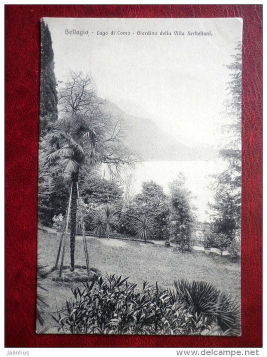 Lago di Como - Giardino della Villa Serbelloni - Bellagio - garden - old postcard - Italy - unused - JH Postcards