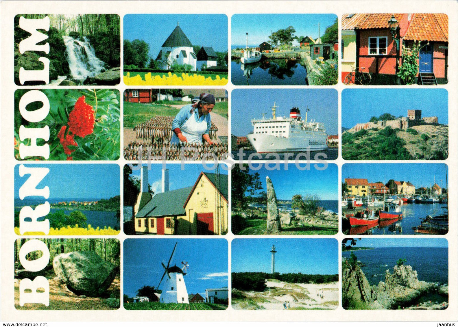 Bornholm - multiview - 6284 - Denmark - unused - JH Postcards