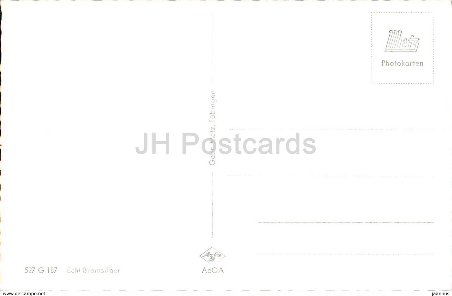 Badenwerk AG Karlsruhe - Badische Landes Elektrizitatsversorgung - carte postale ancienne - Allemagne - inutilisée