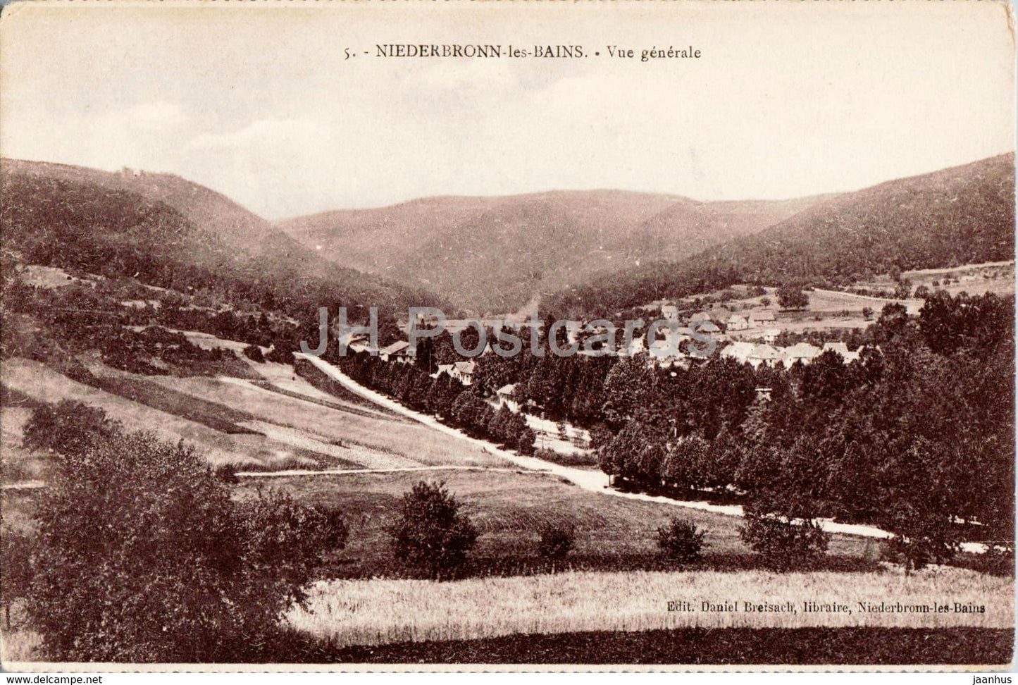 Niederbronn les Bains - Vue Generale - 5 - old postcard - France - unused - JH Postcards