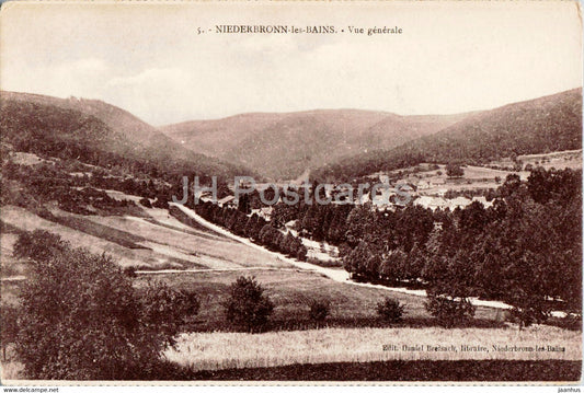 Niederbronn les Bains - Vue Generale - 5 - old postcard - France - unused - JH Postcards