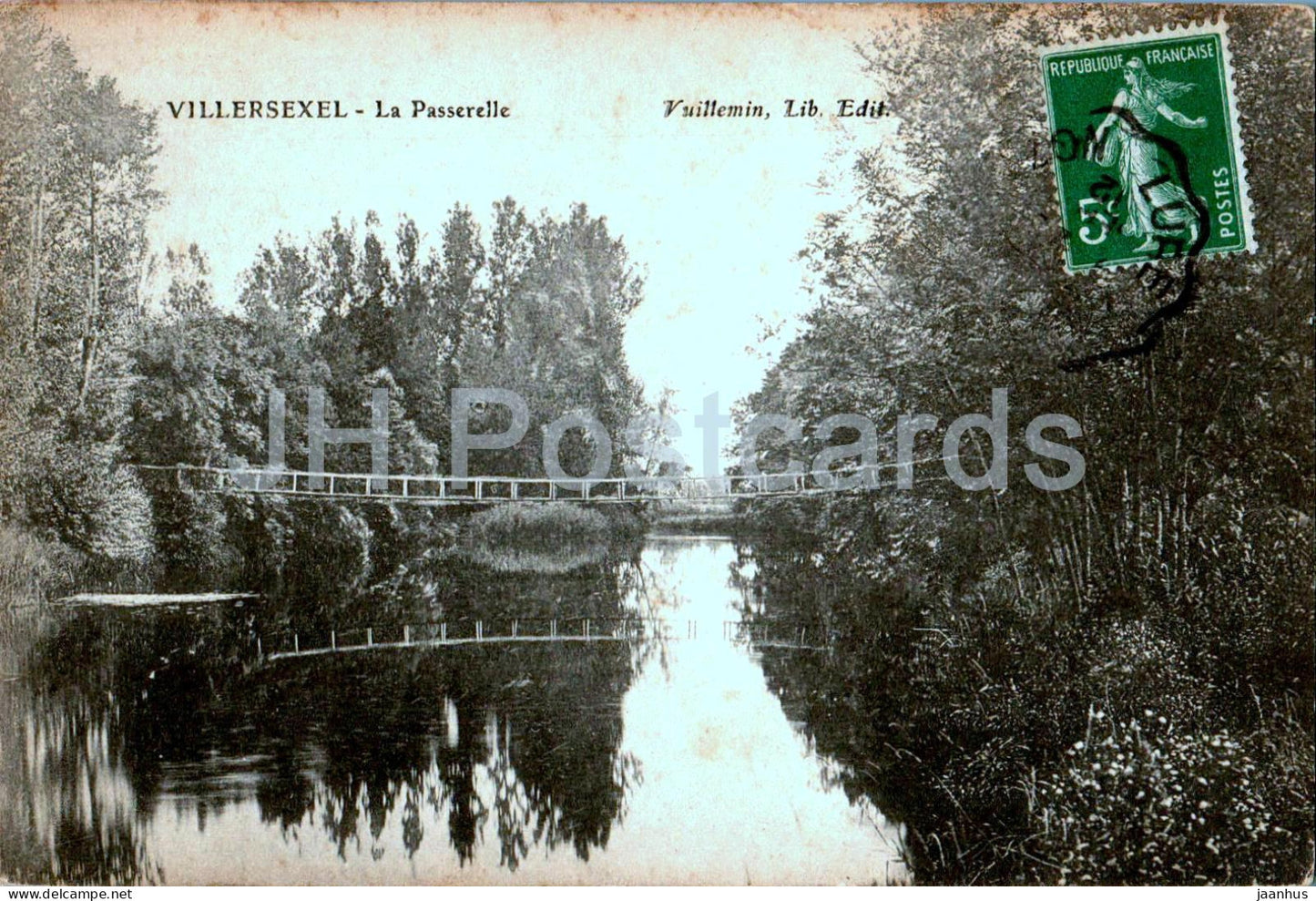 Villersexel - La Passerelle - The Gateway - old postcard - 1912 - France - used - JH Postcards