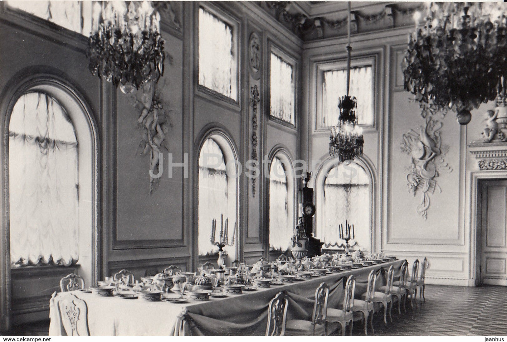 Petrodvorets - Grand Palace . White dining room - 1976 - Russia USSR - unused - JH Postcards