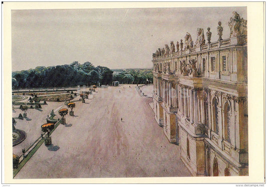 painting by A. Benois - Versailles , 1906 - Russian art - Russia USSR - unused - JH Postcards