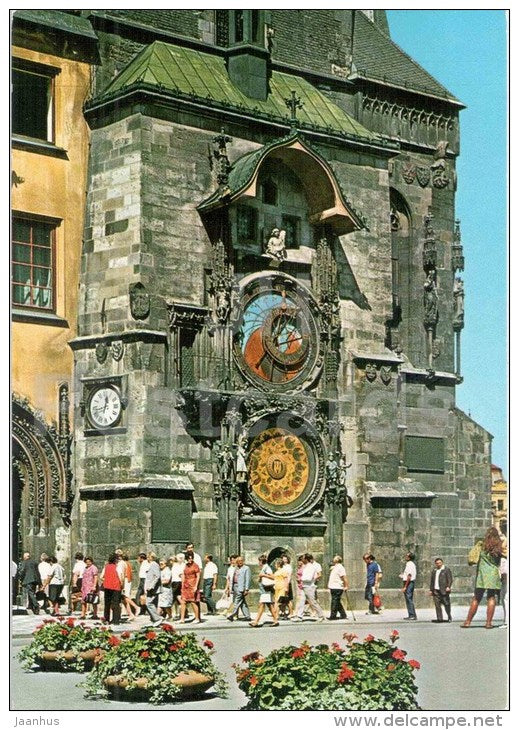 The Old Town Clock - Praha - Prague - Czechoslovakia - Czech - unused - JH Postcards