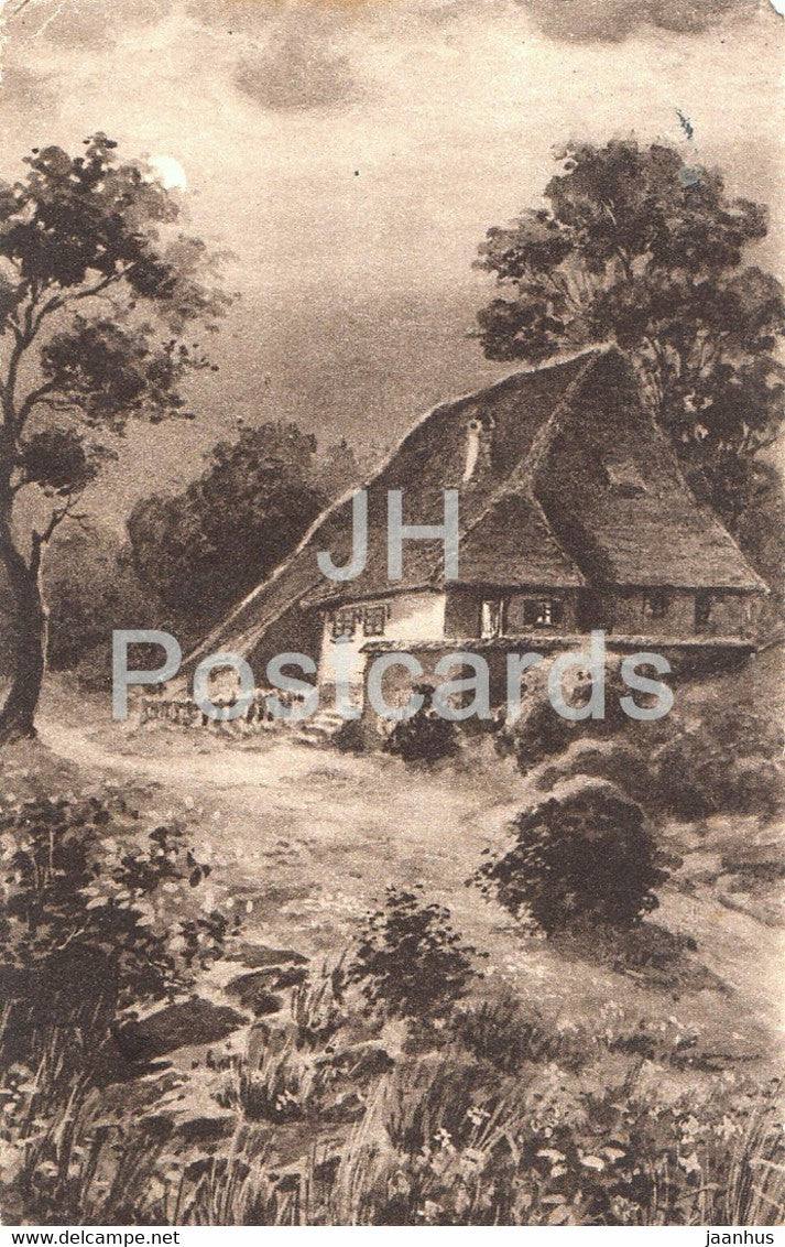 House - illustration - Lepogravure - LEP 1260 - old postcard - 1915 - used - JH Postcards