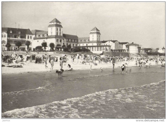Binz - Rügen - Strans - beach - Germany - 1970 gelaufen - JH Postcards